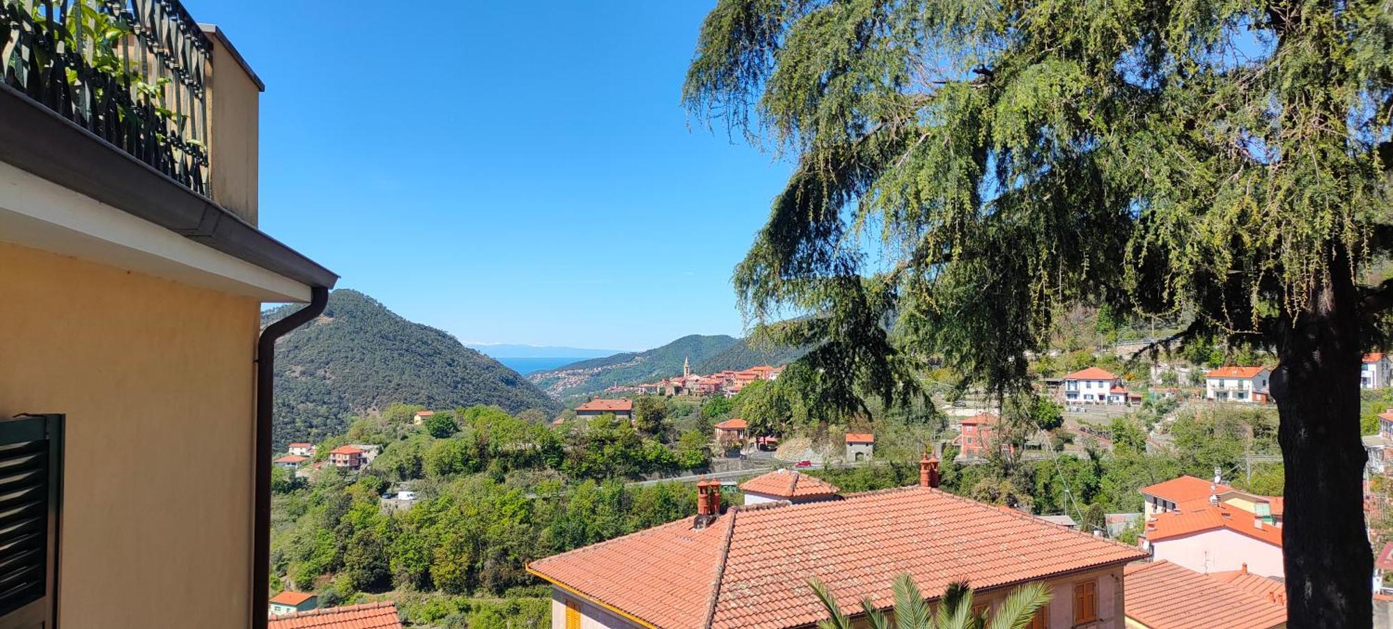 Camera Tra Le Cinque Terre, Camogli E Portofino. Vista Valle E Scorcio Mare All'Orizzonte Castiglione Chiavarese Buitenkant foto