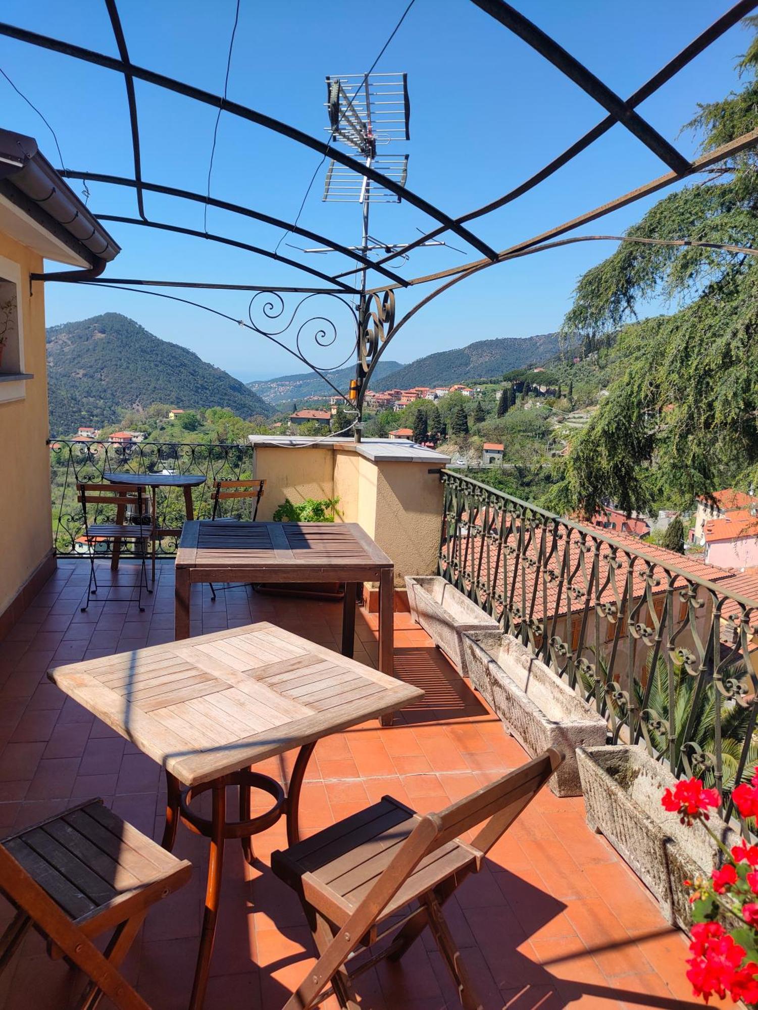 Camera Tra Le Cinque Terre, Camogli E Portofino. Vista Valle E Scorcio Mare All'Orizzonte Castiglione Chiavarese Buitenkant foto