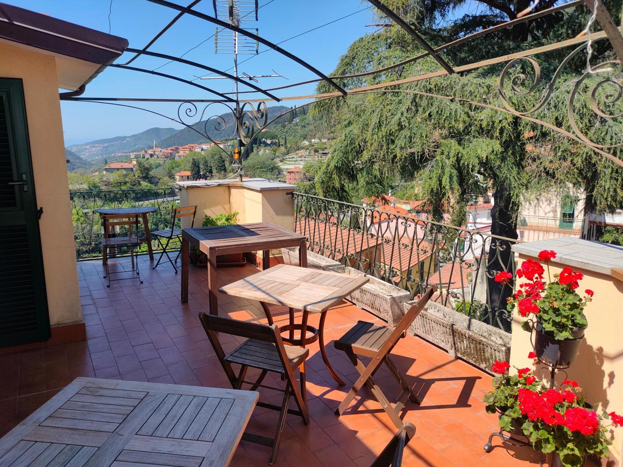 Camera Tra Le Cinque Terre, Camogli E Portofino. Vista Valle E Scorcio Mare All'Orizzonte Castiglione Chiavarese Buitenkant foto