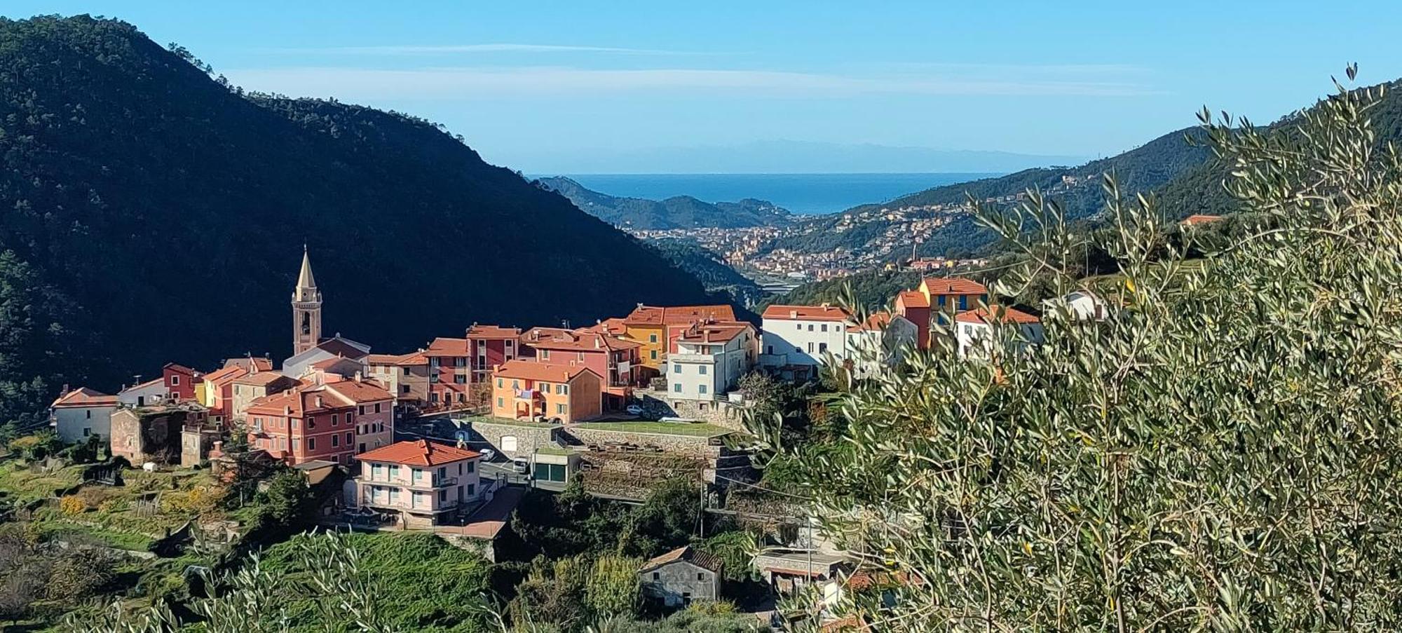 Camera Tra Le Cinque Terre, Camogli E Portofino. Vista Valle E Scorcio Mare All'Orizzonte Castiglione Chiavarese Buitenkant foto